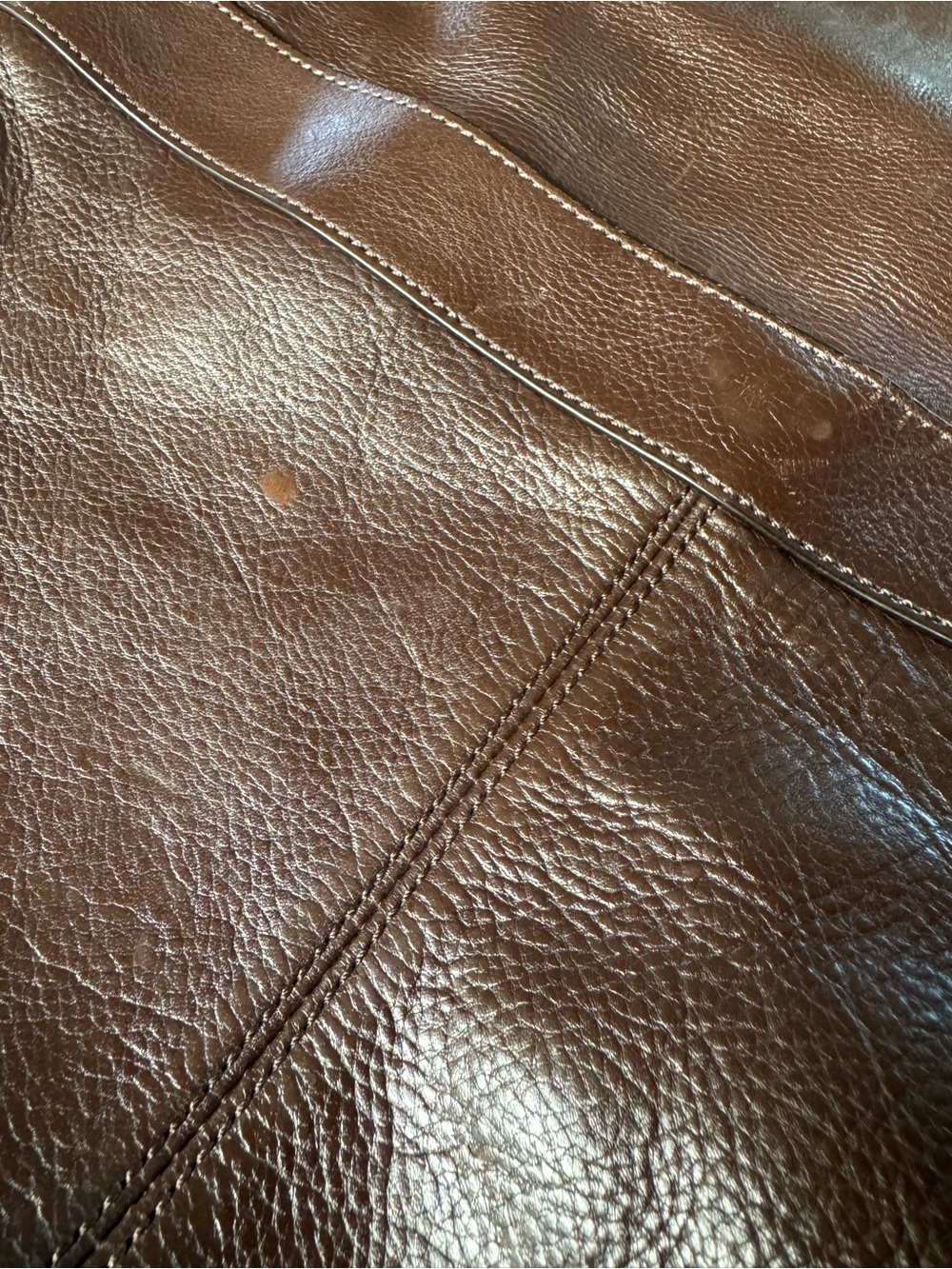 COACH Brown Leather Messenger Bag Men’s Women’s Unisex Shoulder Crossbody Large - Picture 10 of 15